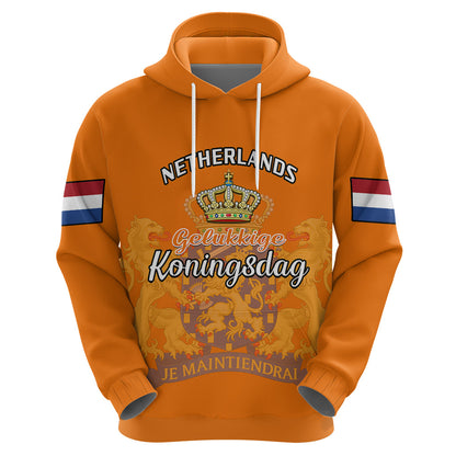 Netherlands Kings Day Hoodie Gelukkige Koningsdag Ver.02