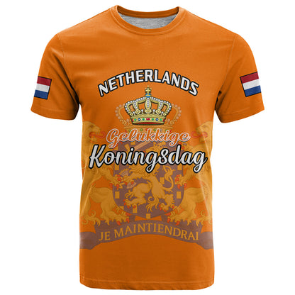 Netherlands Kings Day T Shirt Gelukkige Koningsdag Ver.02