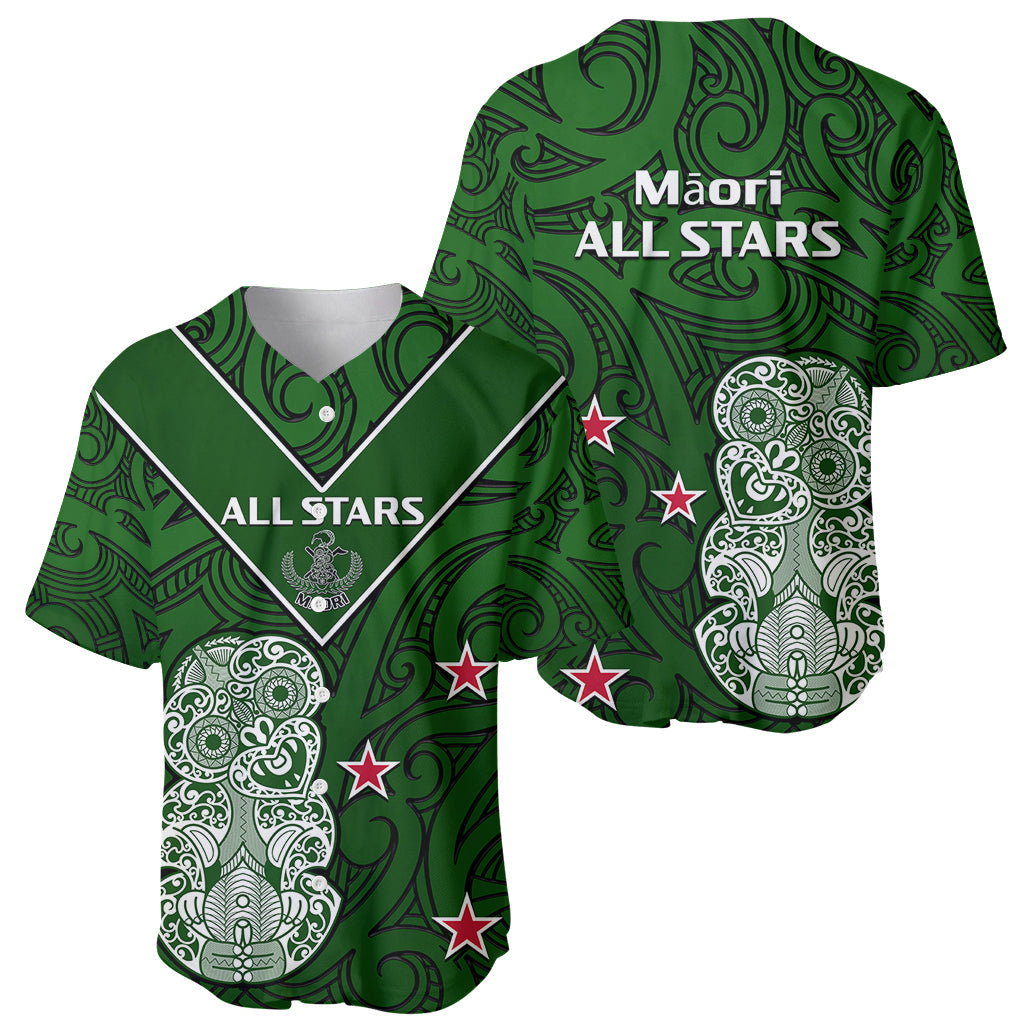Aotearoa Rugby Baseball Jersey All Stars New Zealand Tiki Maori