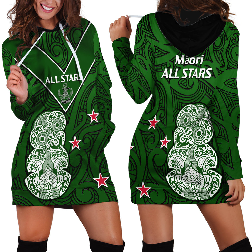 Aotearoa Rugby Hoodie Dress All Stars New Zealand Tiki Maori