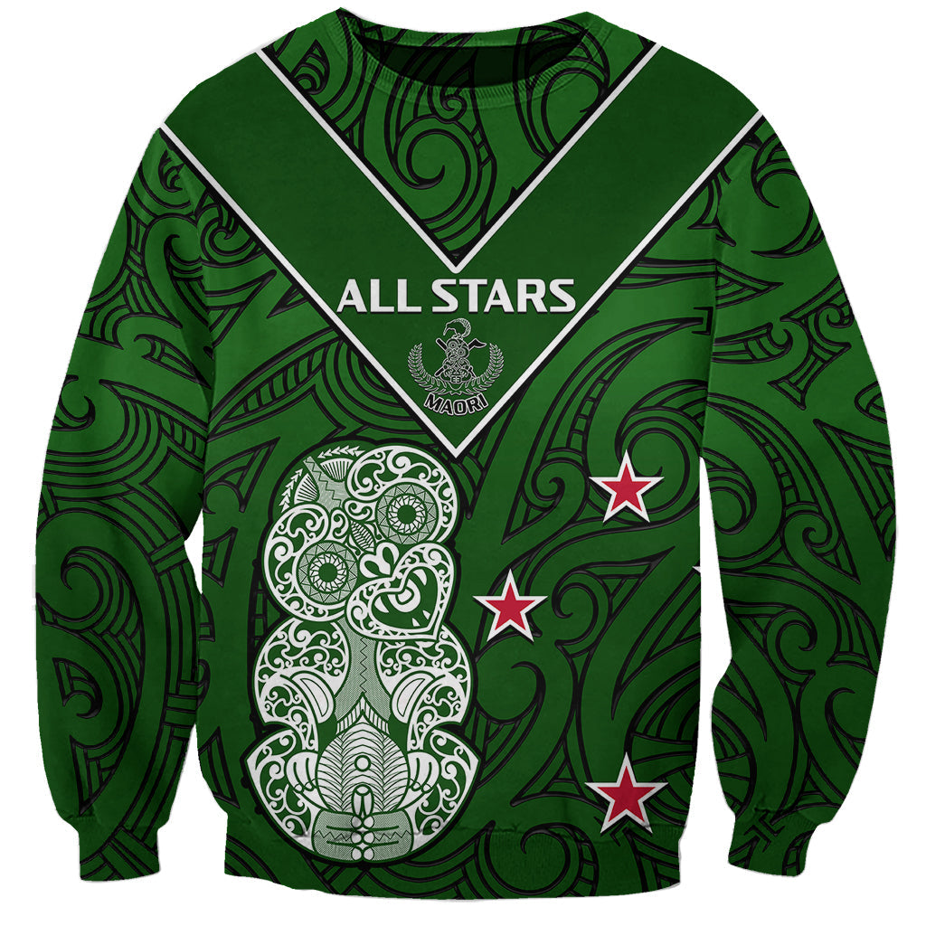 Aotearoa Rugby Sweatshirt All Stars New Zealand Tiki Maori