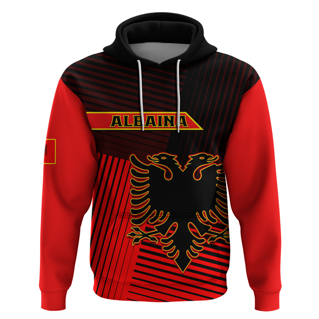 Albania Hoodie Coat Of Arms Dynamic Style