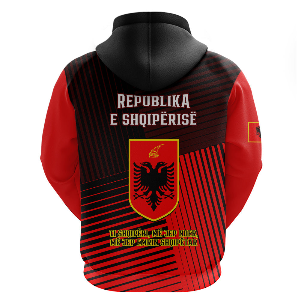 Albania Hoodie Coat Of Arms Dynamic Style