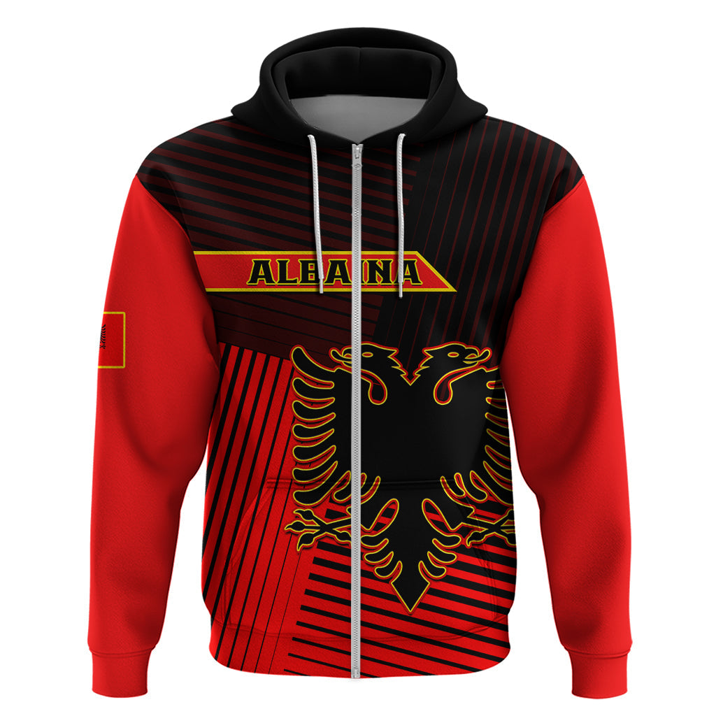 Albania Hoodie Coat Of Arms Dynamic Style