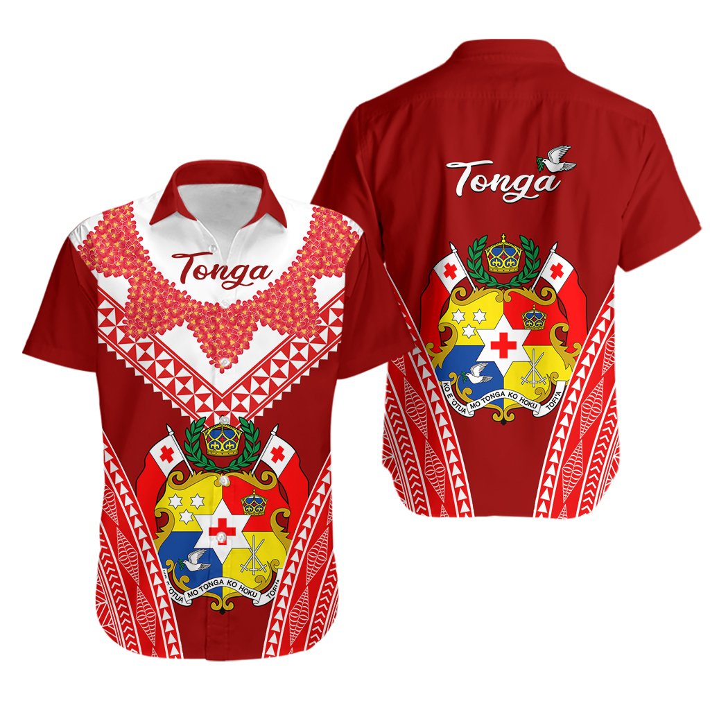 Tonga Heilala Flowers Hawaiian Shirt Tongan Ngatu White Special Verison