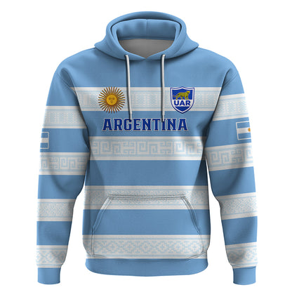 Personalised Argentina Rugby Hoodie Los Pumas 2023 Go Champions Unique Style