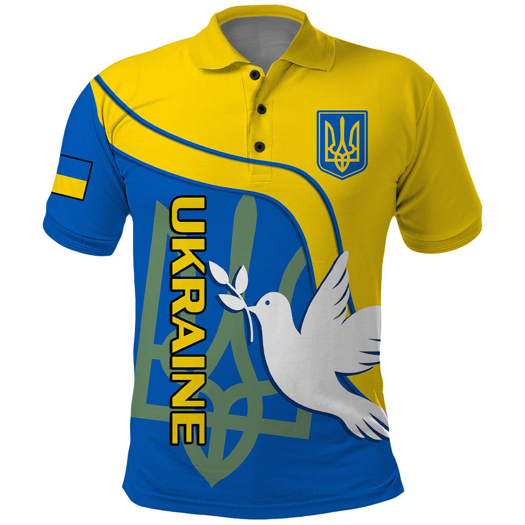 Ukraine Polo Shirt Slava Ukraini Sporty Version