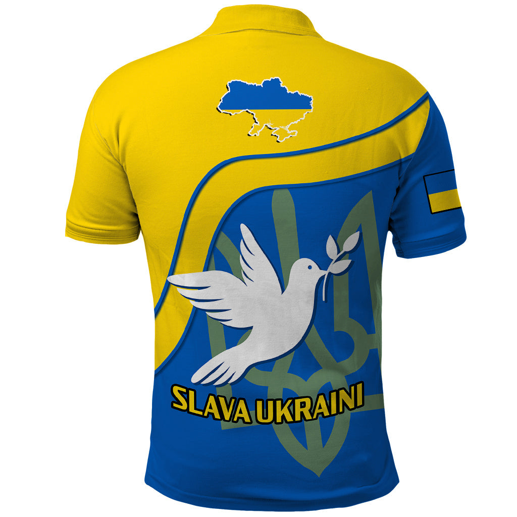 Ukraine Polo Shirt Slava Ukraini Sporty Version