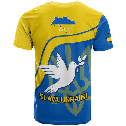 Ukraine T Shirt Slava Ukraini Sporty Version