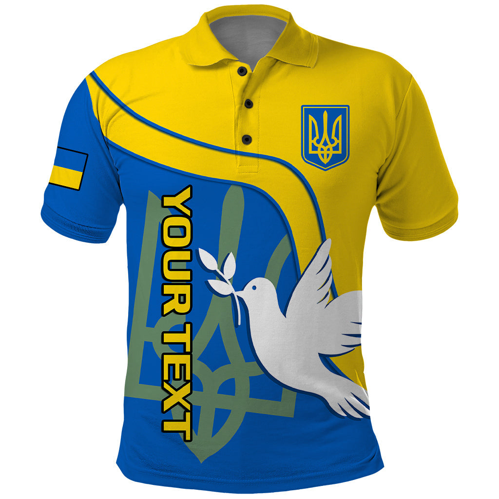 Personalised Ukraine Polo Shirt Slava Ukraini Sporty Version