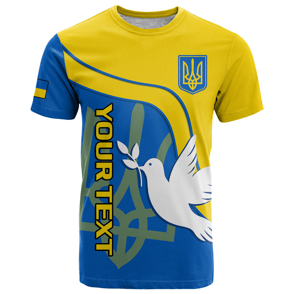 Personalised Ukraine T Shirt Slava Ukraini Sporty Version
