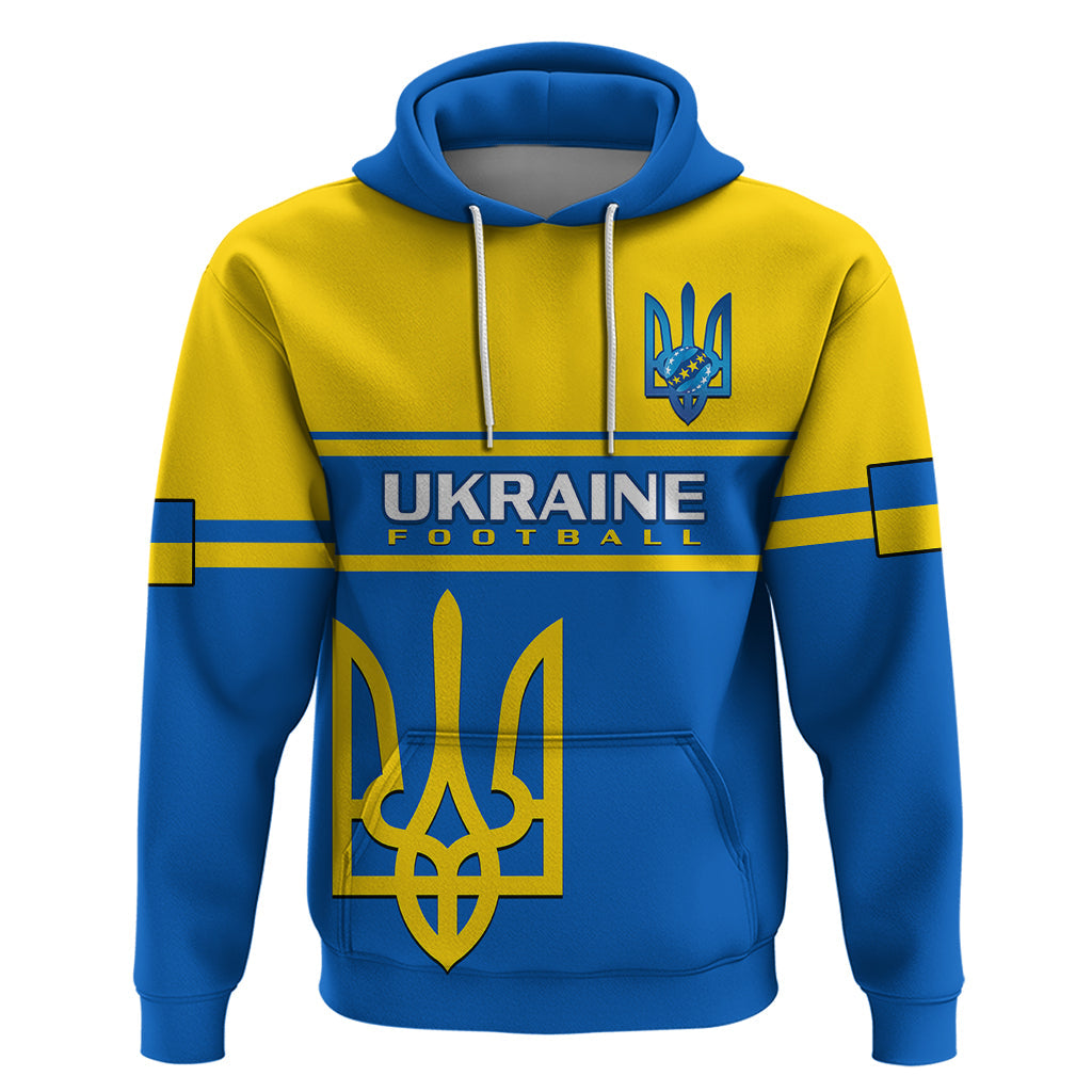Personalised Ukraine Football Hoodie Come On Ukraina