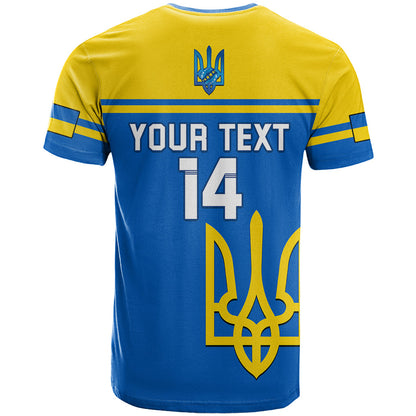 Personalised Ukraine Football T Shirt Come On Ukraina