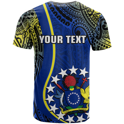 Personalised Cook Islands T Shirt Mangaia Gospel Day Blue Version