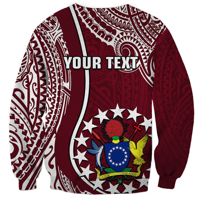 Personalised June 15 Mangaia Gospel Day Mangaia Cook Islands Sweatshirt Maroon Version