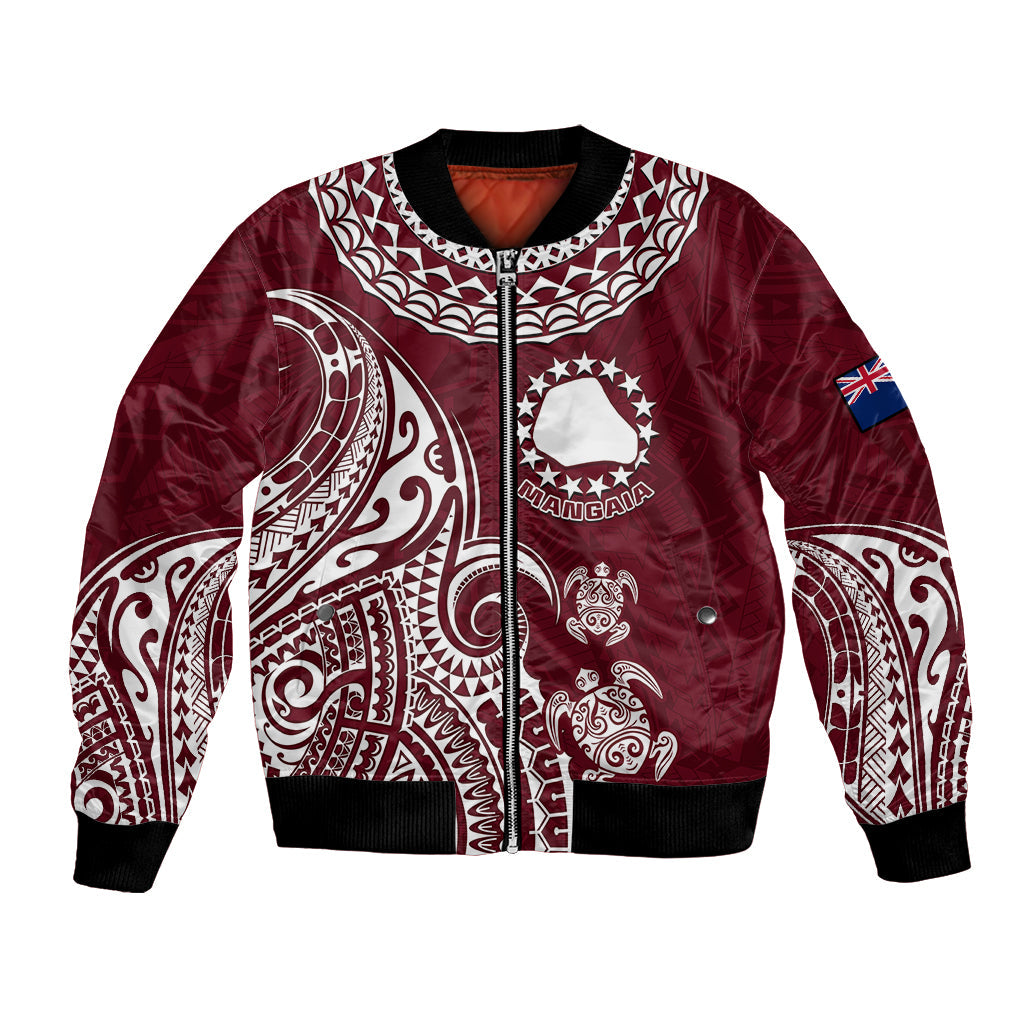 Mangaia Cook Islands Bomber Jacket Polynesian Sea Turtle