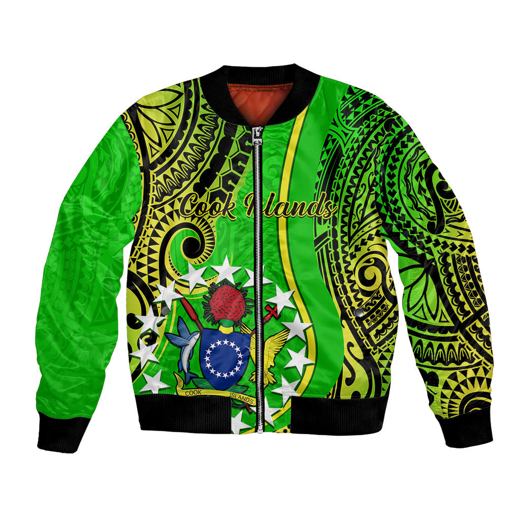 Polynesian Cook Islands Bomber Jacket Kuki Airani Coat Of Arms