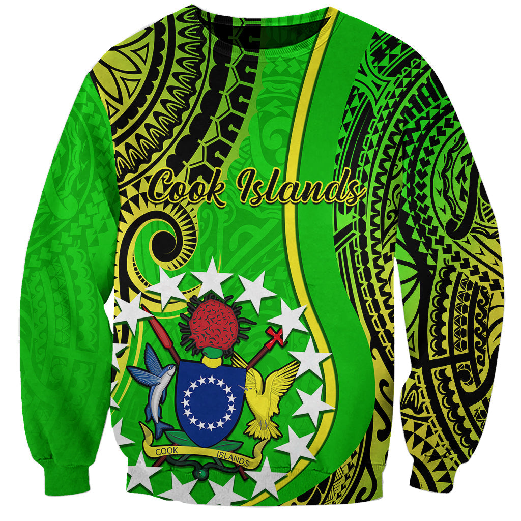 Polynesian Cook Islands Sweatshirt Kuki Airani Coat Of Arms