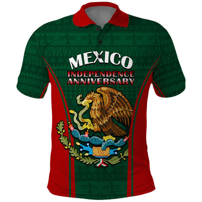 Mexico Independence Day Polo Shirt Happy 213th Anniversary Mexican Proud