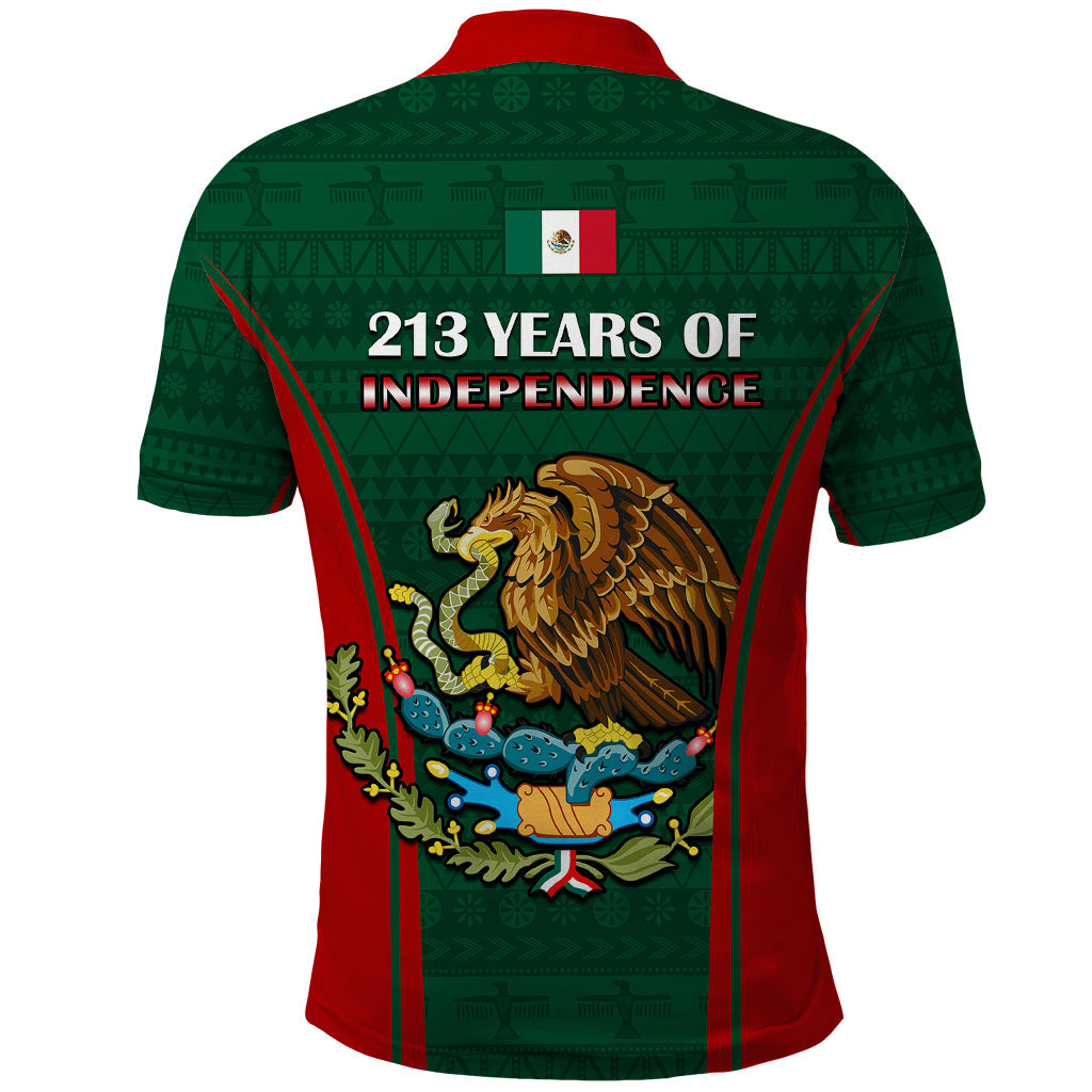 Mexico Independence Day Polo Shirt Happy 213th Anniversary Mexican Proud