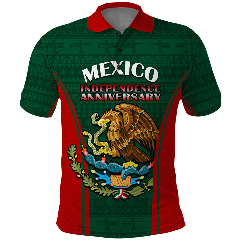 Custom Mexico Independence Day Polo Shirt Happy 213th Anniversary Mexican Proud