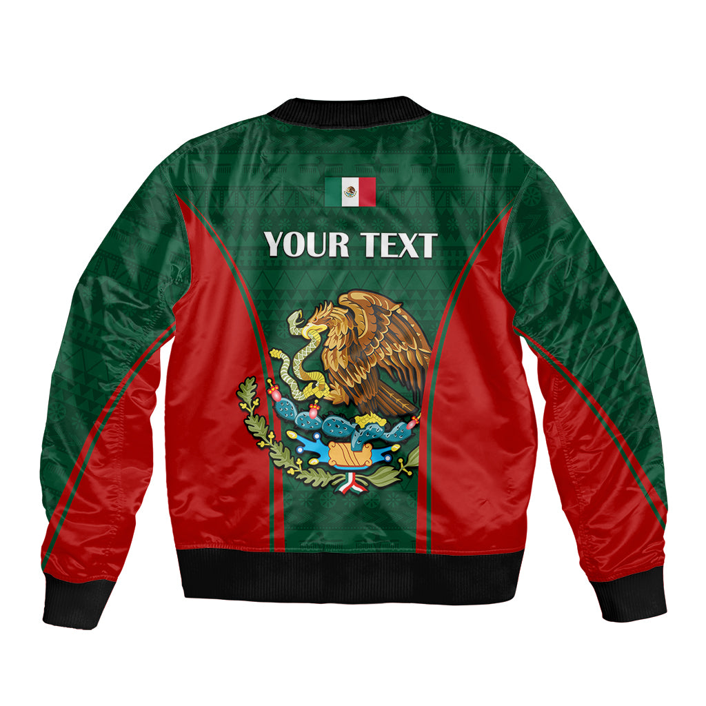 Custom Mexico Independence Day Sleeve Zip Bomber Jacket Happy 213th Anniversary Mexican Proud
