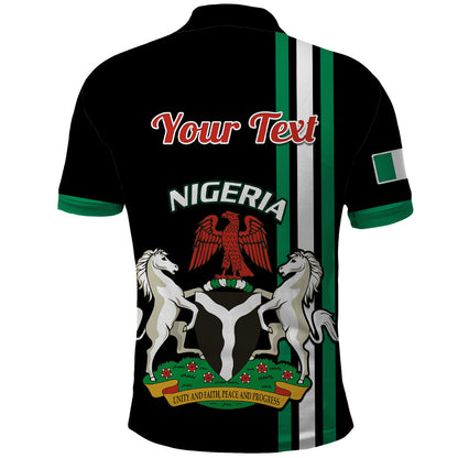 Personalised Nigeria Polo Shirt Nigeria Coat Of Arms Simple Style