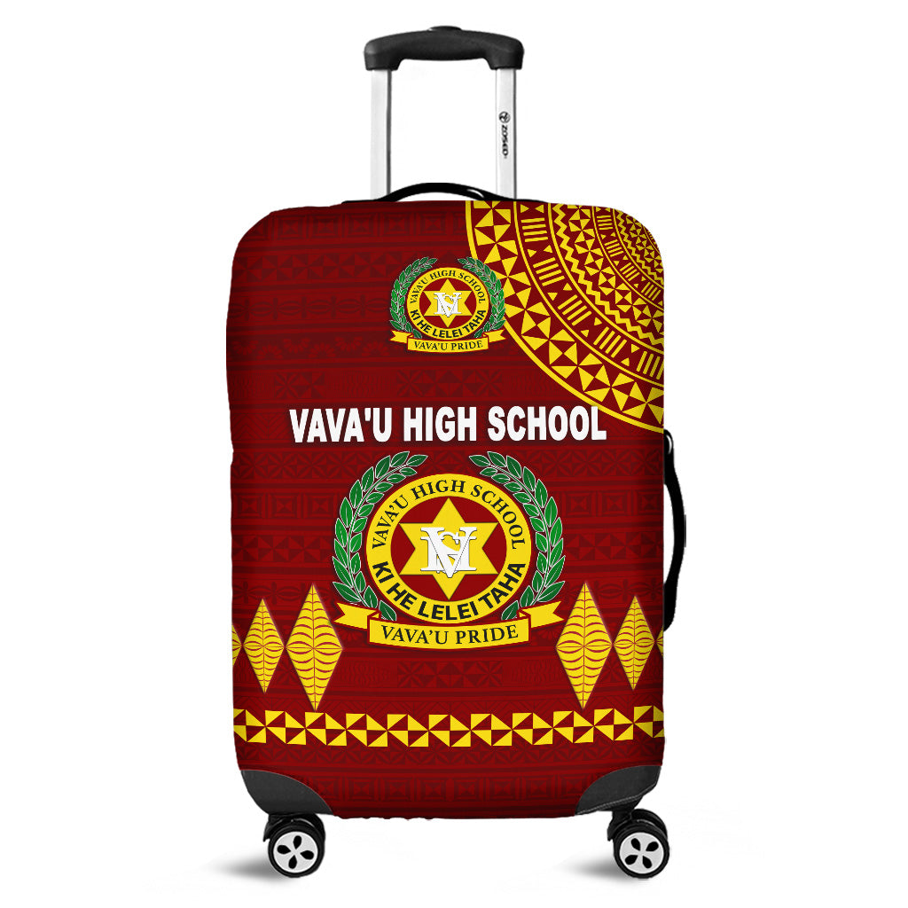 Tonga Vava'u High School Luggage Covers Simple Style Maroon