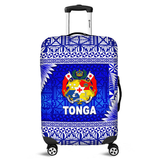 Tonga Coat Of Arms Luggage Covers Simplified Version Blue