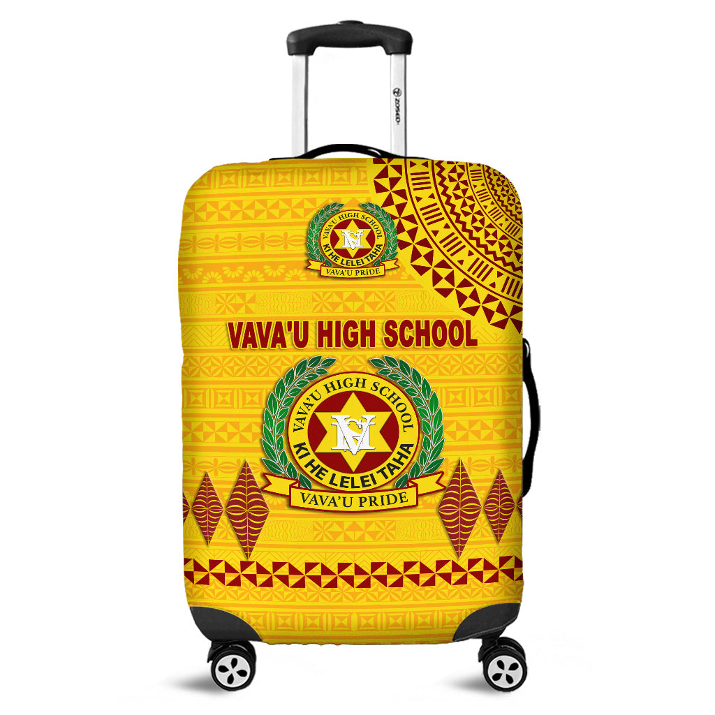 Tonga Vava'u High School Luggage Covers Simple Style Yellow