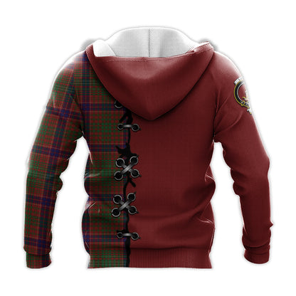 Printivon Lumsden Tartan Hoodie Lion Rampant And Celtic Thistle Style