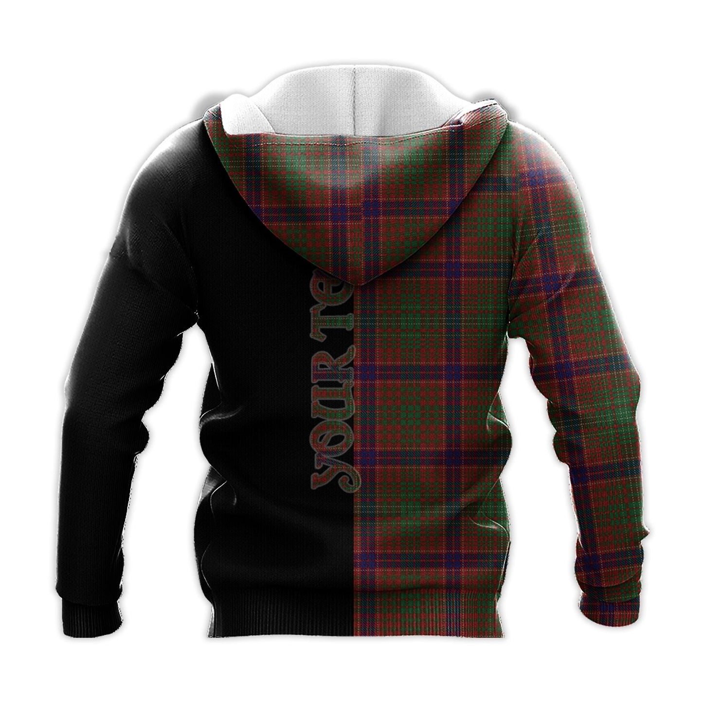 Printivon Lumsden Tartan Personalize Half Hoodie