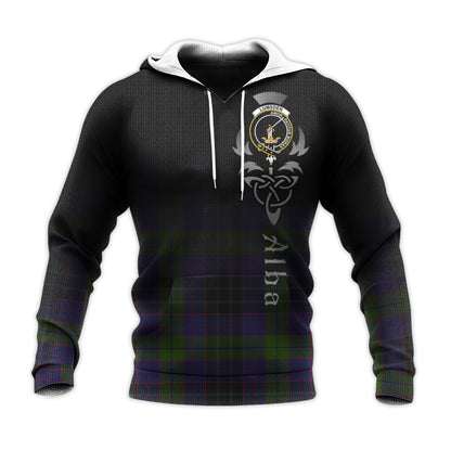Printivon Lumsden Hunting Tartan Crest Alba Celtic Hoodie