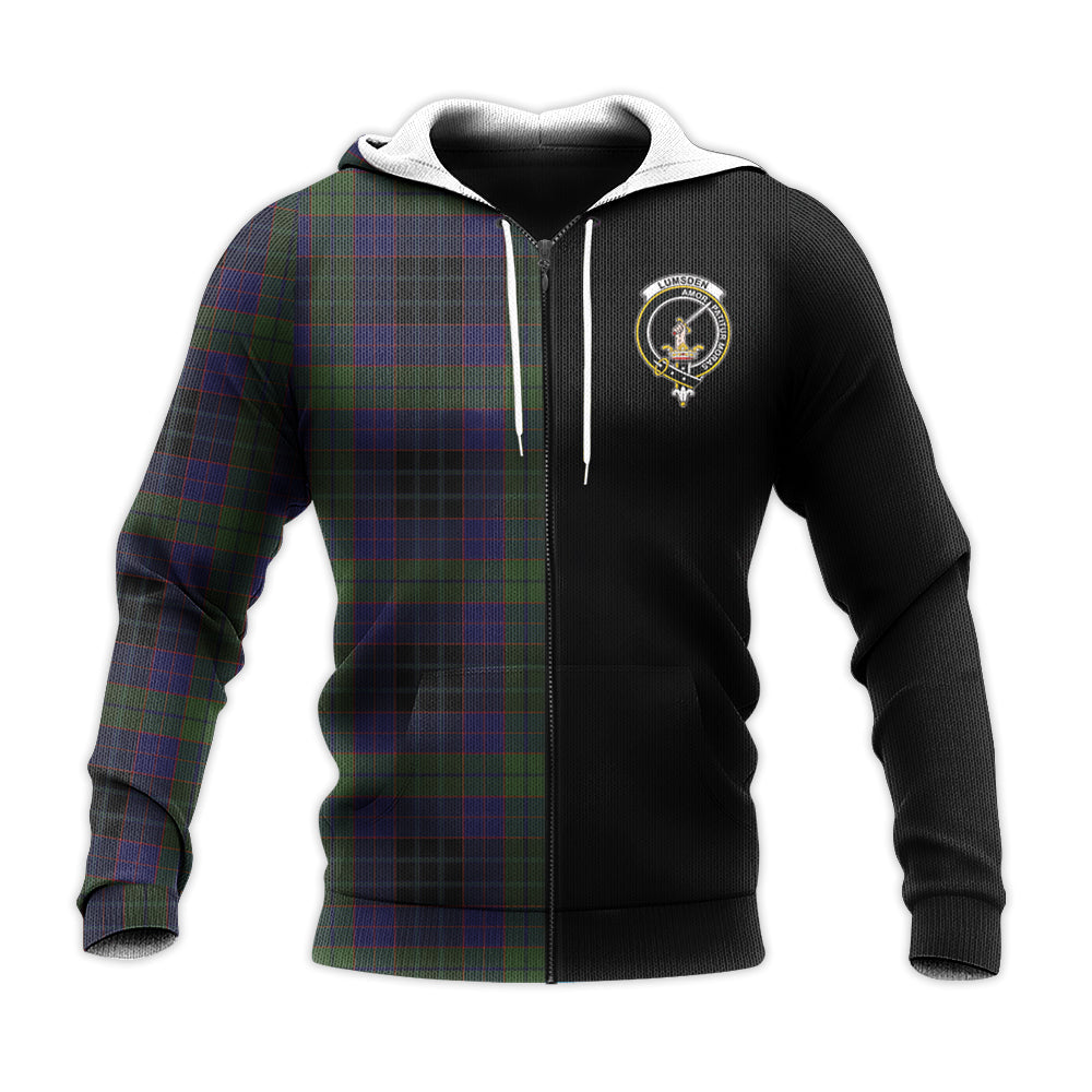 Printivon Lumsden Hunting Tartan Personalize Half Hoodie
