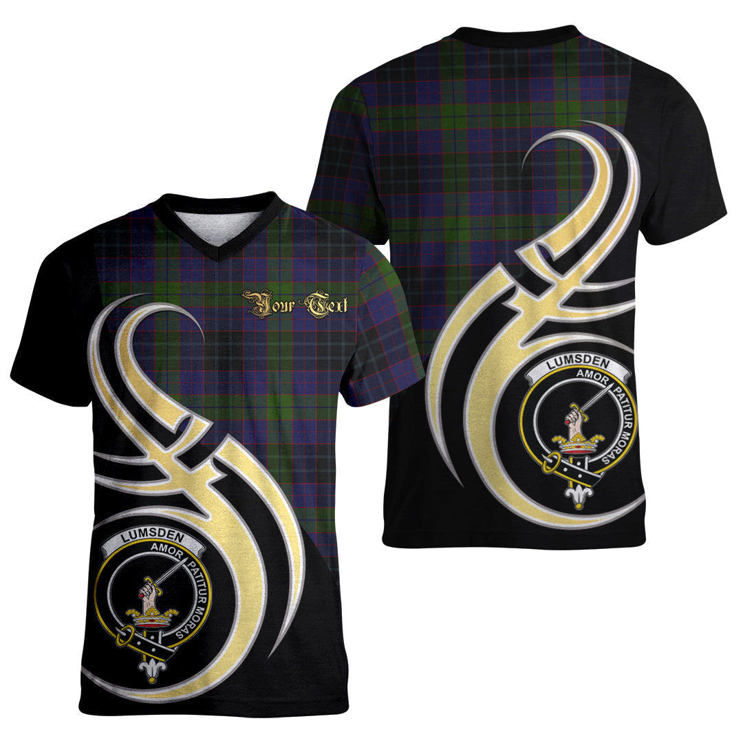 Printivon Lumsden Hunting Tartan Crest Believe In Me T Shirt