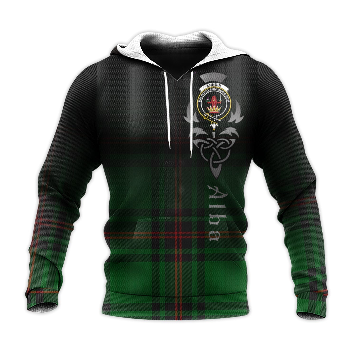 Printivon Lundin Tartan Crest Alba Celtic Hoodie