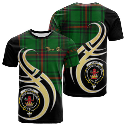 Printivon Lundin Tartan Crest Believe In Me T Shirt
