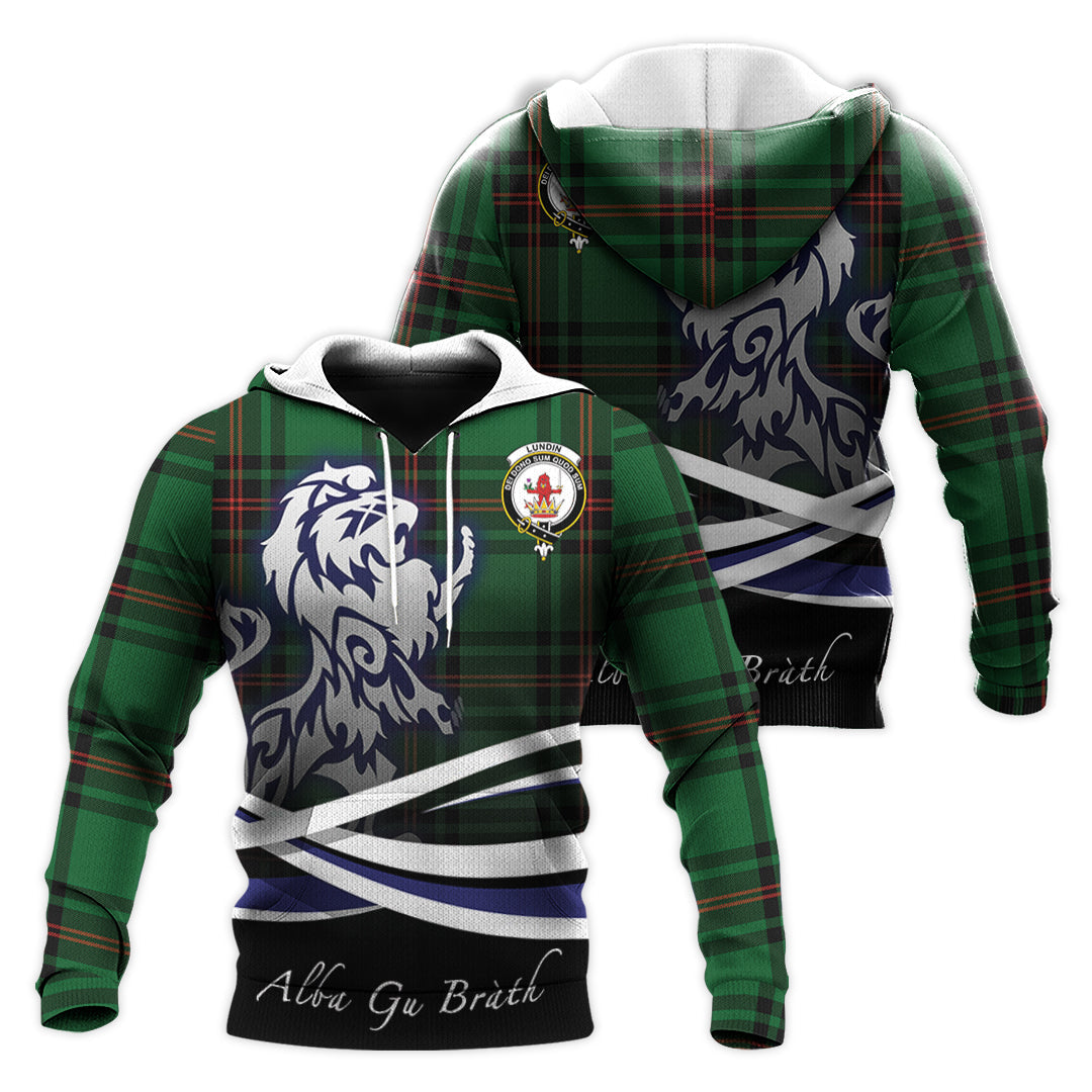 Printivon Lundin Tartan Scottish Lion Hoodie