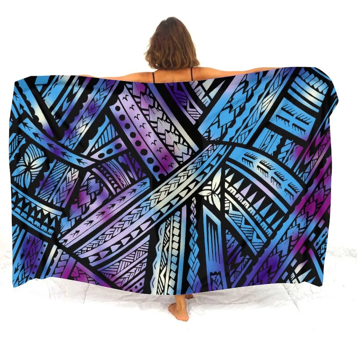 Polynesian Tribal Pattern Sarong Polynesian Beach Women's Sarong