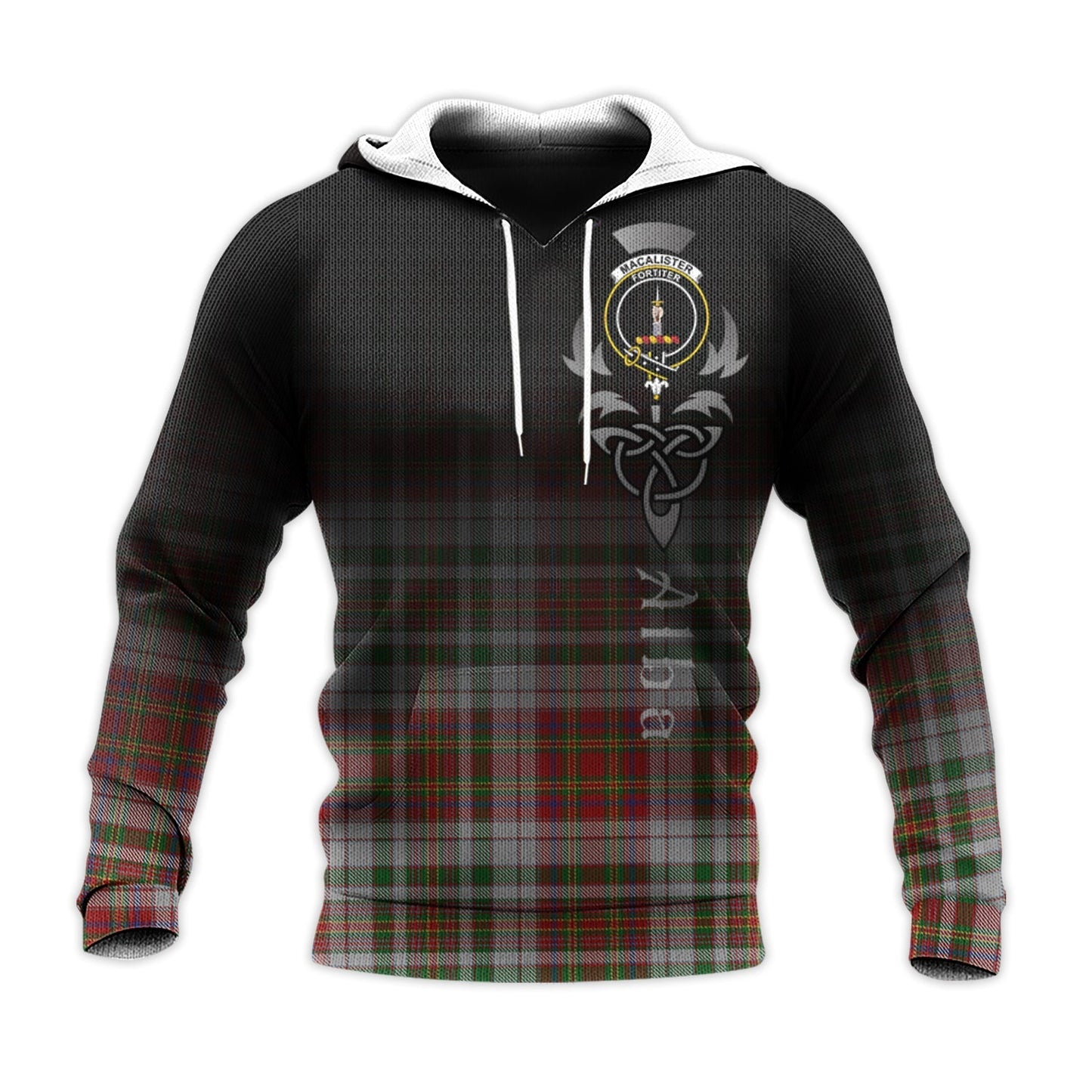 Printivon Macalister Dress Tartan Crest Alba Celtic Hoodie