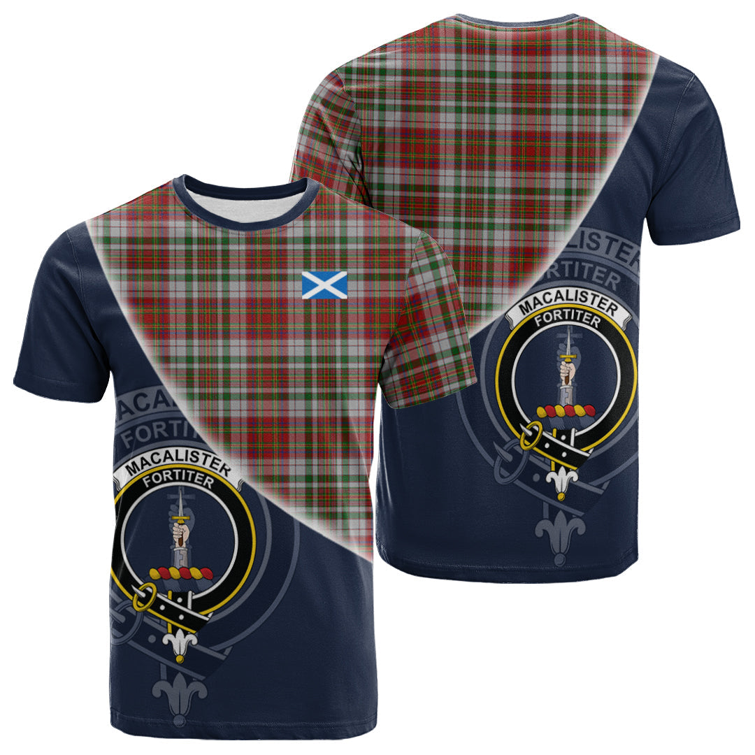 Printivon MacAlister Dress Tartan Scottish Crest T Shirt