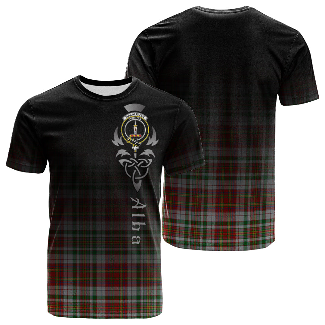 Printivon MacAlister Dress Tartan Crest Alba Celtic T Shirt