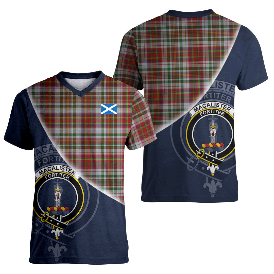 Printivon MacAlister Dress Tartan Scottish Crest T Shirt