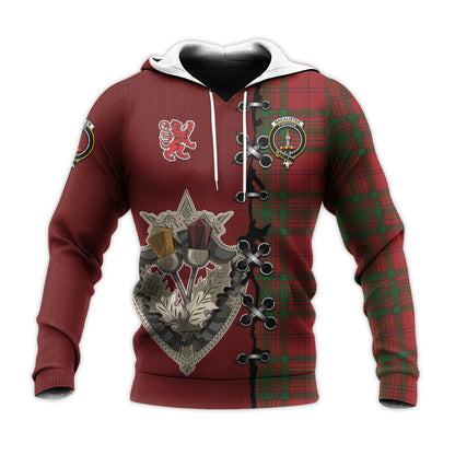 Printivon Macalister Of Glenbarr Tartan Hoodie Lion Rampant And Celtic Thistle Style