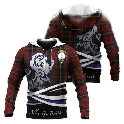 Printivon Macalister Of Skye Tartan Scottish Lion Hoodie