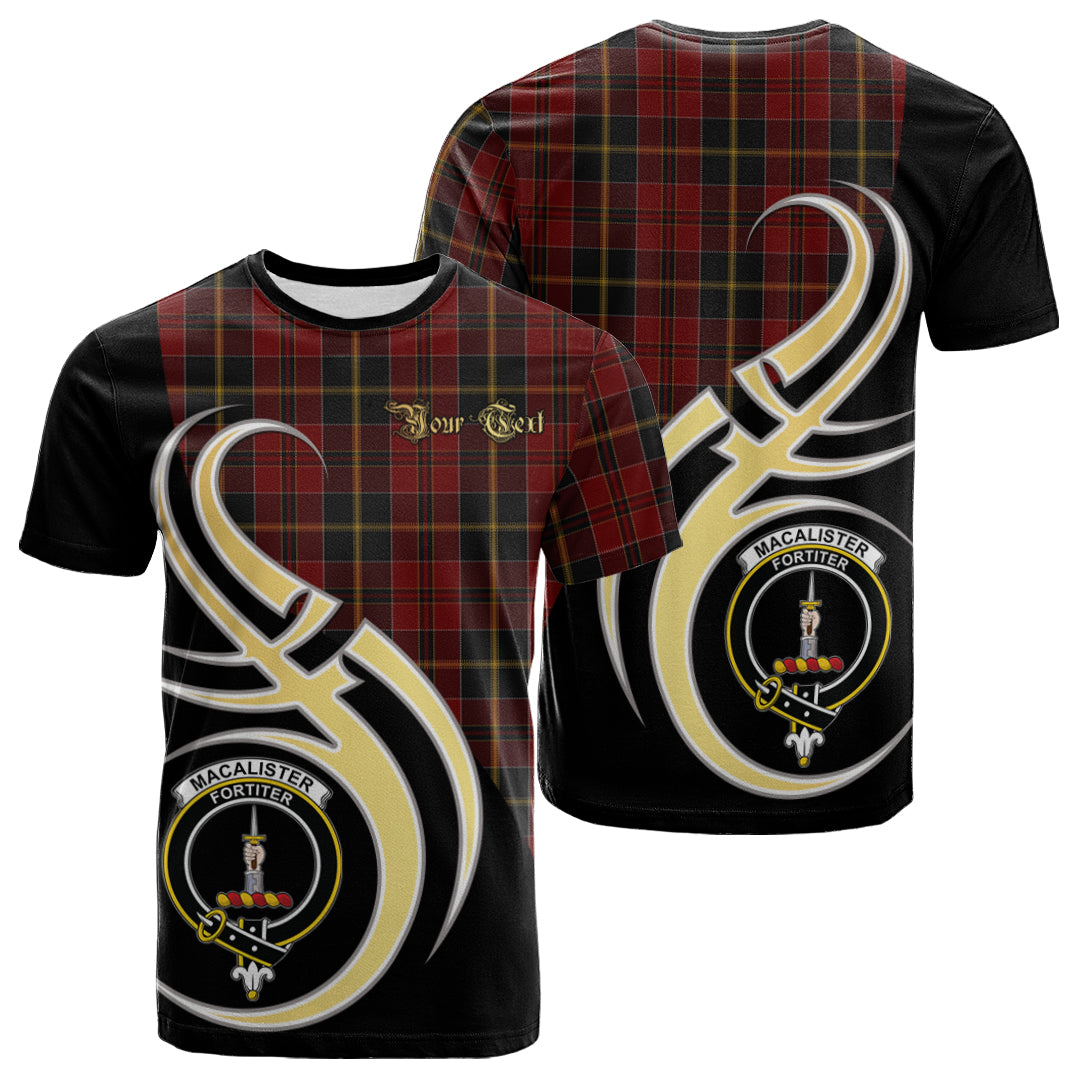 Printivon MacAlister of Skye Tartan Crest Believe In Me T Shirt