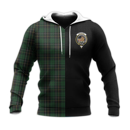 Printivon Macalpin Tartan Personalize Half Hoodie