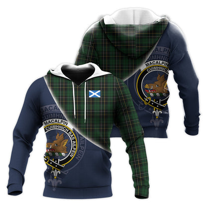 Printivon Macalpin Tartan Scottish Crest Hoodie