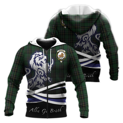 Printivon Macalpin Tartan Scottish Lion Hoodie