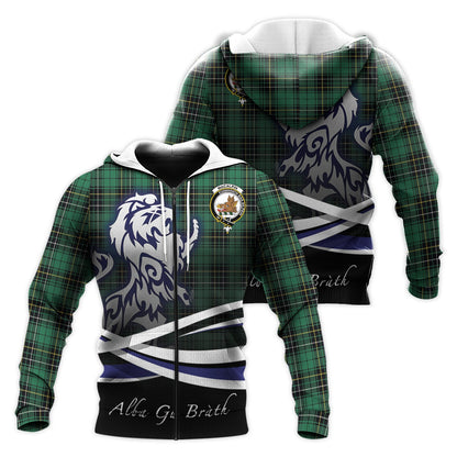 Printivon Macalpin Ancient Tartan Scottish Lion Hoodie